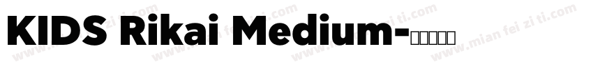 KIDS Rikai Medium字体转换